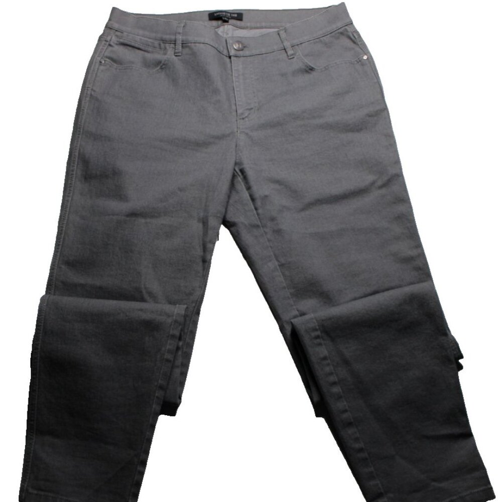 Lafayette 148 New York Womens Size 6 Gray Jeans Premium Designer Denim